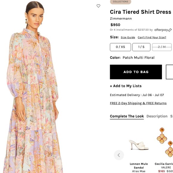 Zimmermann Belted Cotton Tiered Dress -perfect for special occasions - Picture 9 of 14